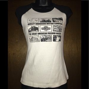 Harley Davidson Factory Tour Baby Doll Tee